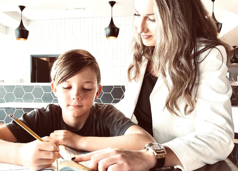 One-on-one tutoring session